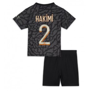 Paris Saint-Germain Achraf Hakimi #2 Rezervni Dres za Dječji 2023-24 Kratak Rukavima (+ kratke hlače)